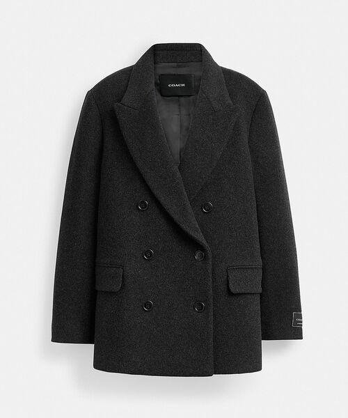 COACH（コーチ）の「ショート コート・リサイクル ウール（その他