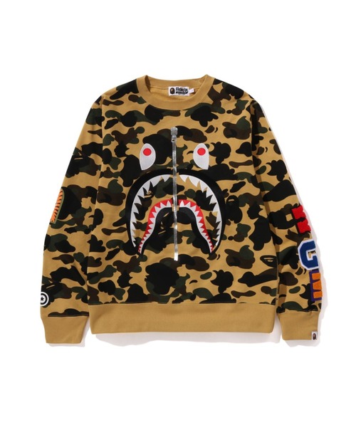 1ST CAMO SHARK CREWNECK（スウェット）｜A BATHING APE（アベイシング