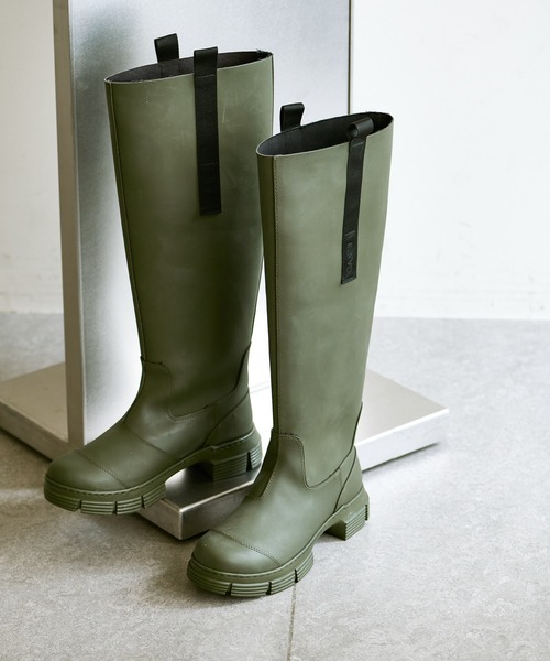 GANNI（ガニー）の「【GANNI】リサイクルラバーロングブーツ（ブーツ