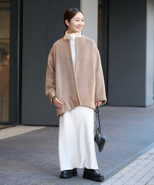 IENA（イエナ）の「モヘアシャギーハーフコート（その他アウター