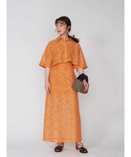 LILY BROWN（リリーブラウン）の「パネルレースブラウス（シャツ