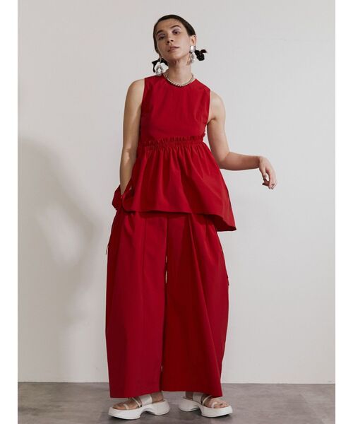 UN3D.（アンスリード）の「サイドギャザーボリュームパンツ（その他