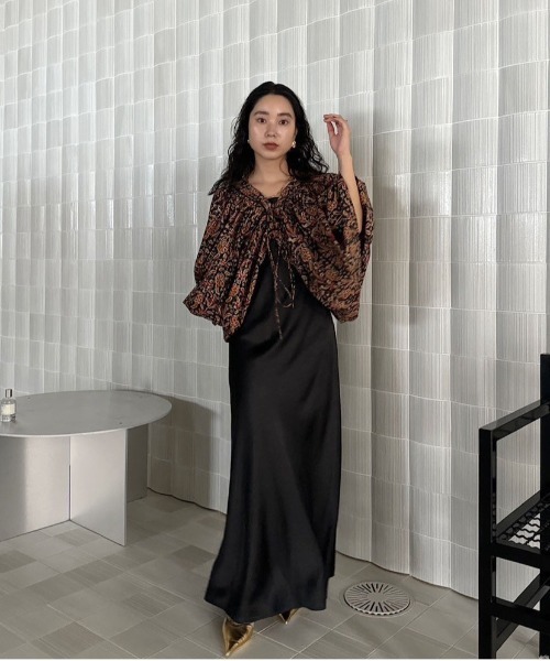 セール】INDIA PRINT TURN OVER BLOUSE（シャツ/ブラウス）｜Ameri