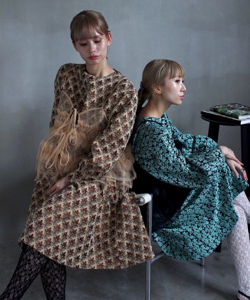 SANSeLF（サンセルフ）の「ジャガードフラワードレス【SANSeLF