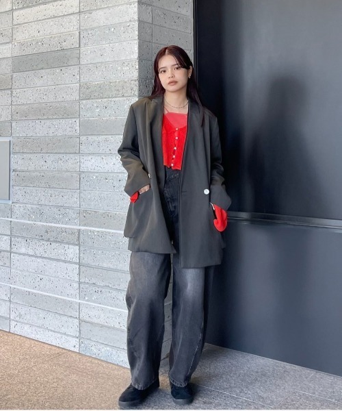 Ameri（アメリ）の「LAYERED KNIT CARDIGAN TOP（カーディガン/ボレロ