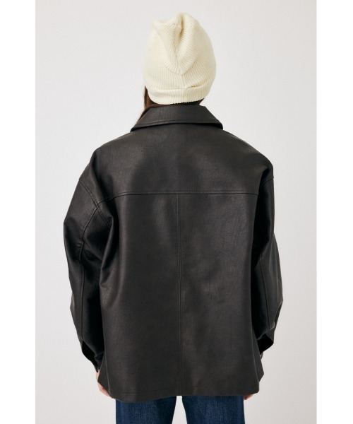 MOUSSY（マウジー）の「F/LEATHER BIG ジャケット（ライダース