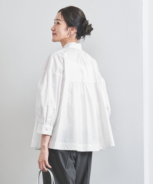 UNITED ARROWS（ユナイテッドアローズ）の「ギャザー スタンドカラー