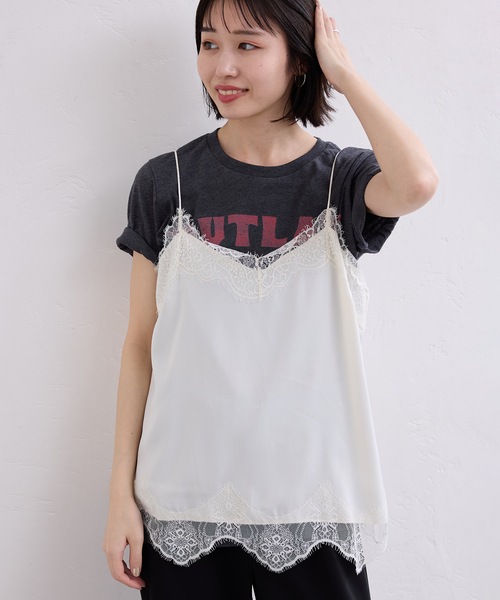 SLOBE IENA（スローブイエナ）の「カップ付きニットキャミソール