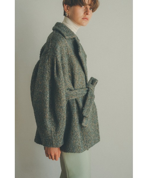 CLANE（クラネ）の「MIX LOOP TWEED BOX COAT（テーラードジャケット