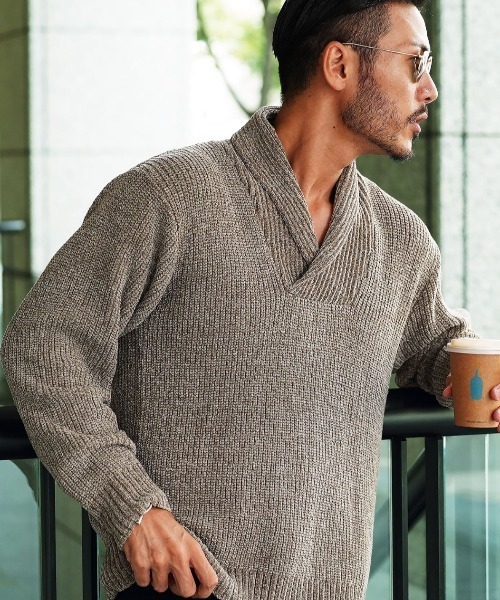 jiggys shop（ジギーズショップ）の「モールショールカラーニット