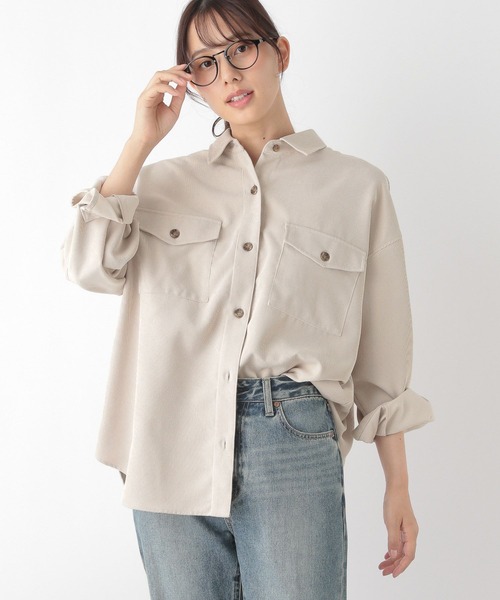 GLOBAL WORK（グローバルワーク）の「イージーケアコーデュロイシャツ