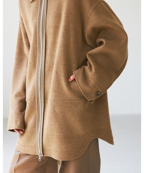 TODAYFUL（トゥデイフル）の「ウールリバージャケット（ノーカラー