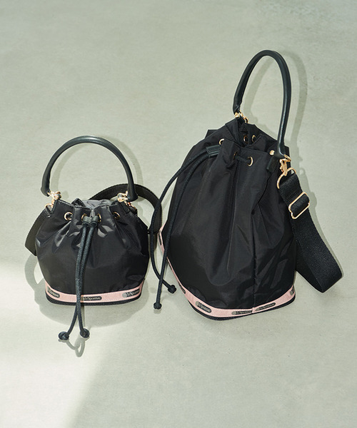 LeSportsac（レスポートサック）の「MED DRAWSTRING BAG シャドウ