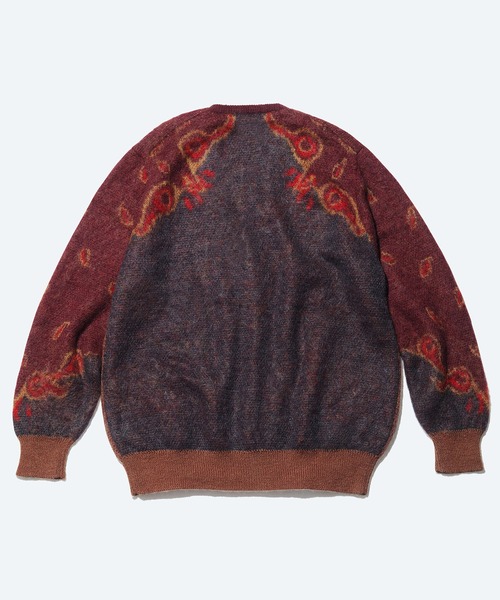 TOGA PULLA(トーガプルラ)】モヘアジャガードニットカーディガン