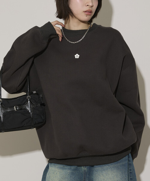 専用です マリクワ ロゴ刺繍 裏起毛スウェット グレー・ブラック2点