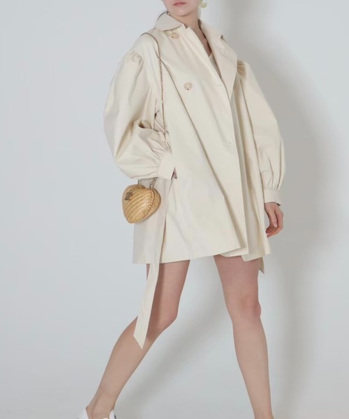 epine（エピヌ）の「arm volume mini trench coat（テーラード