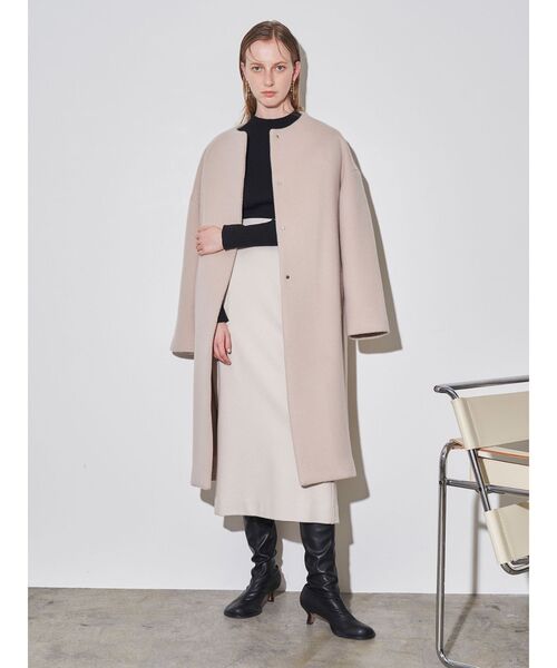 ELENDEEK（エレンディーク）の「クルーネックコクーンコート（ノー