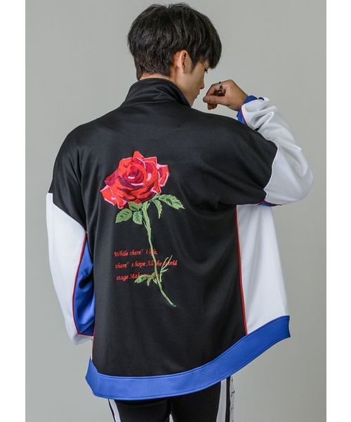 RE730（アールイーセブンサーティー）の「【RE730】バラ刺繍トラック