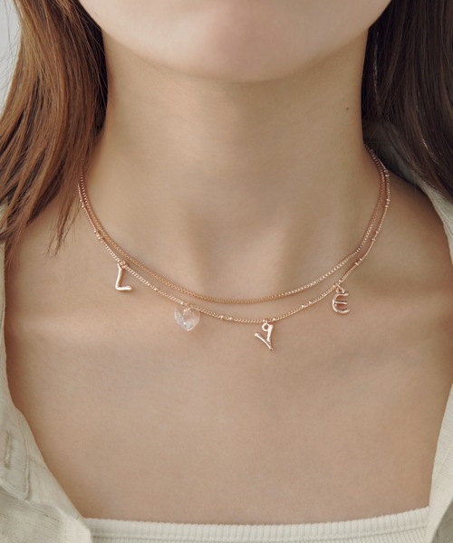 セール】ラブ チャーム ネックレス（ネックレス）｜GOLDY（ゴールディ