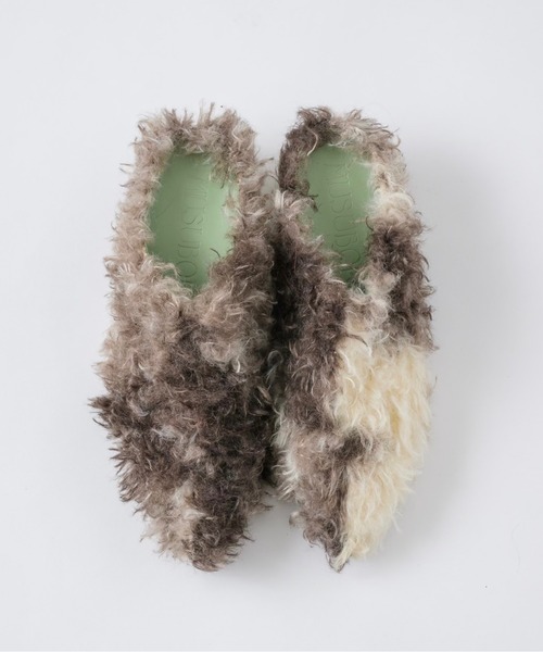 pointed toe fur mule / ポインテッドトゥファーミュール（パンプス