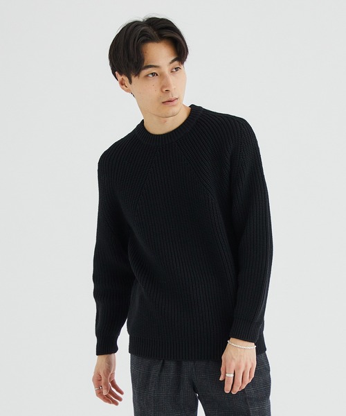 BATONER（バトナー）の「シグネチャークルーネックニット/SIGNATURE