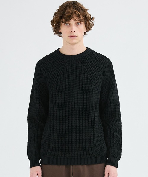 BATONER（バトナー）の「シグネチャークルーネックニット/SIGNATURE