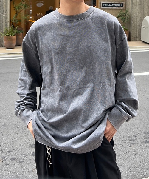 セール】【ヴィンテージライク】ピグメント加工Tシャツ / ロンT（T