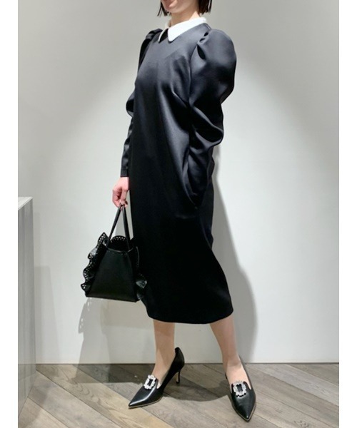 CELFORD（セルフォード）の「襟付きコクーンポンチワンピ（ワンピース