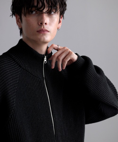 アゼ編みルーズドライバーズニット MONO-MART│MONO-MART [モノマート
