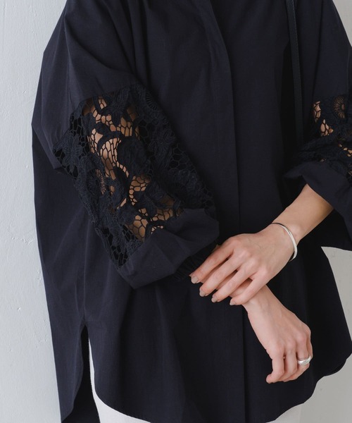 BEARDSLEY（ビアズリー）の「《ビアズリー》袖レースシャツ（シャツ