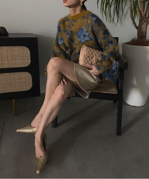 Ameri（アメリ）の「3WAY NOSTALGIC RUG KNIT（ニット/セーター）」 - WEAR