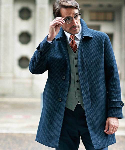 MEN'S BIGI（メンズビギ）の「メルトンコート【裏地キュプラ使用