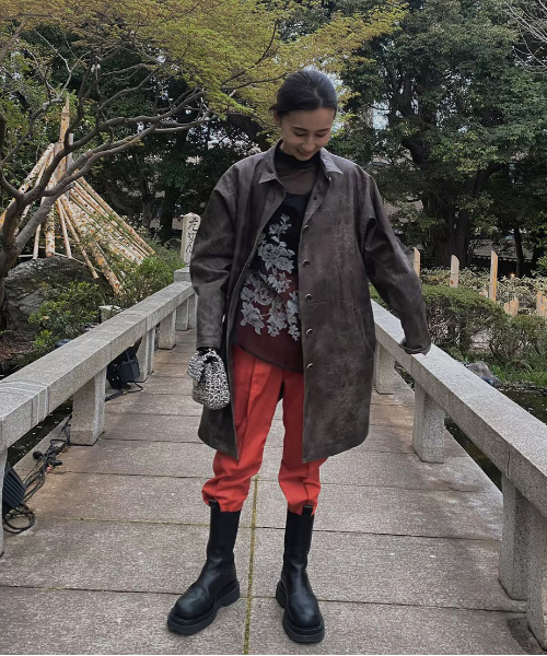 Ameri（アメリ）の「SHARK SOLE SQUARE BOOTS（ブーツ）」 - WEAR