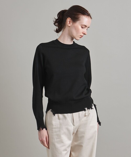 LOEFF（ロエフ）の「＜LOEFF＞ダメージ クルーネック ニットプル