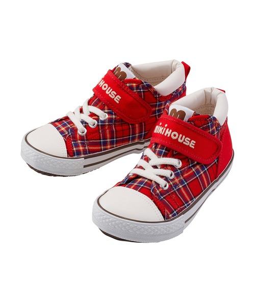 ミキハウスチェック キッズシューズ（スニーカー）｜MIKI HOUSE