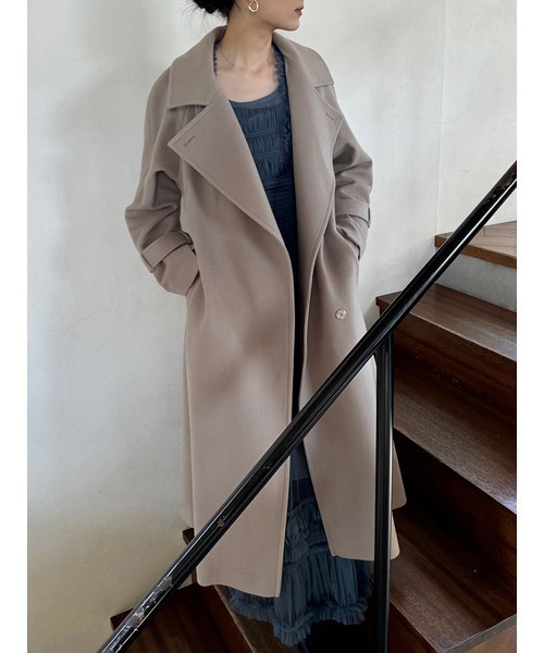 SNIDEL（スナイデル）の「ウールカシミヤスタンドカラーコート（その他