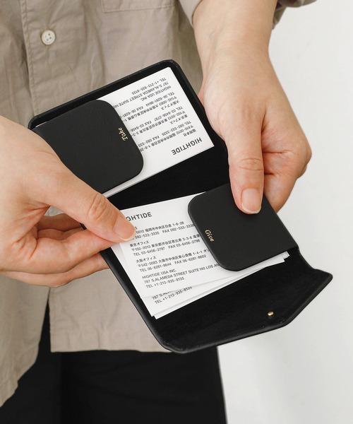 ダブルフラップカードホルダー 名刺入れ ビジネス カードケース