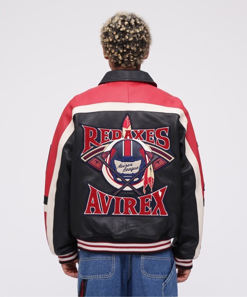 AVIREX（アヴィレックス）の「VARSITY JACKET RED AXES / バーシティ
