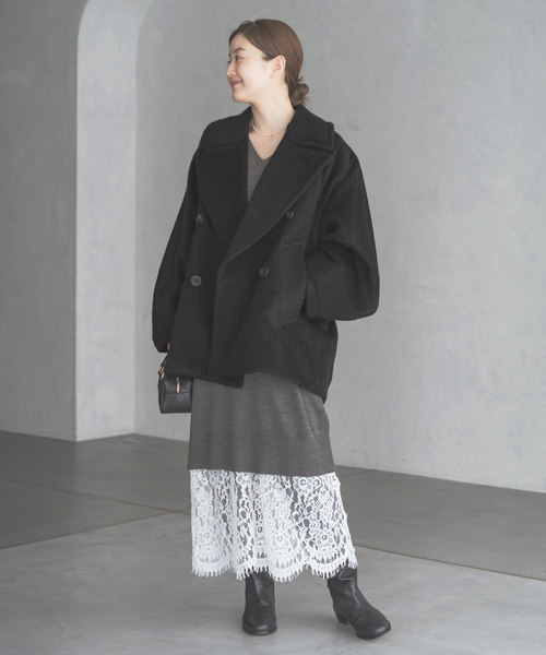 IENA（イエナ）の「モヘヤミックスシャギーショートコート（その他