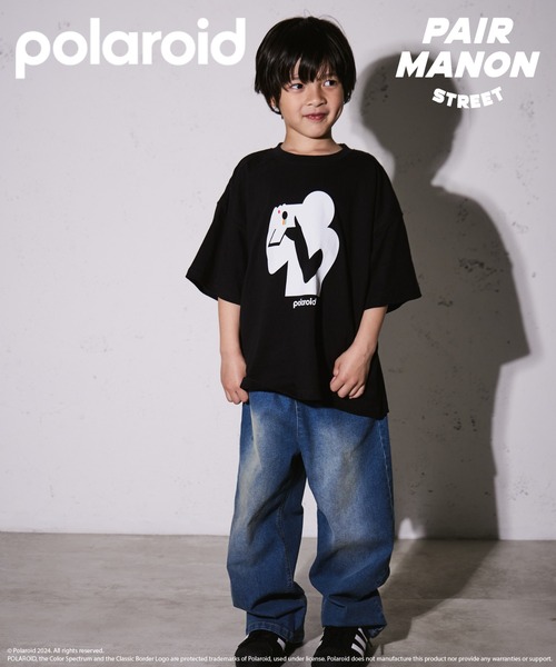 PAIRMANON STREET】【Polaroid】ポラロイド デザイン 半袖 Tシャツ（T