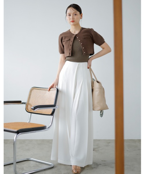 SNIDEL（スナイデル）の「スーパーワイドタックパンツ（その他パンツ