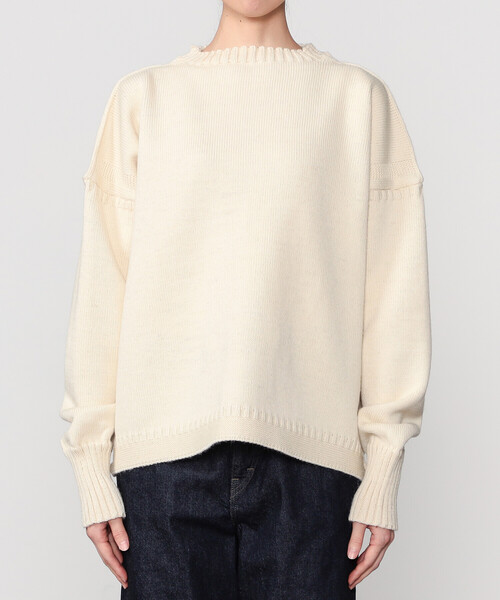 Le Tricoteur | クロップド ガンジーセーター WOMEN（ニット/セーター