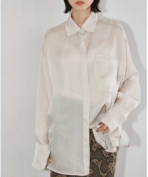 TODAYFUL（トゥデイフル）の「オーガンジーポケットシャツ（シャツ