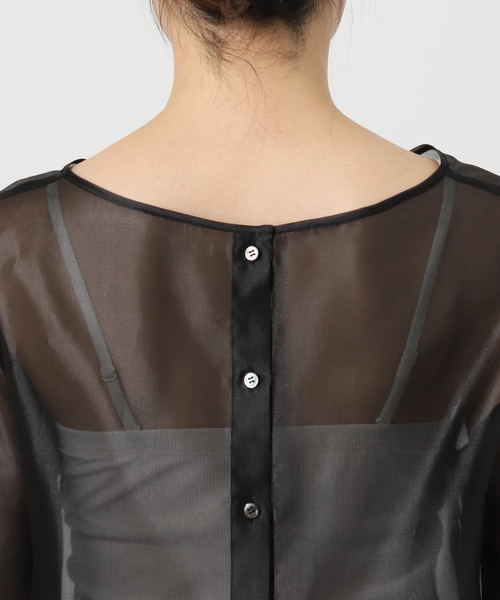 セール】パールシアープリーツカフスブラウス（シャツ/ブラウス