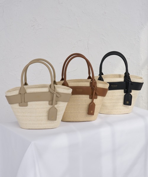Her lip to（ハーリップトゥー）の「Palma Mini Tote Bag（かごバッグ