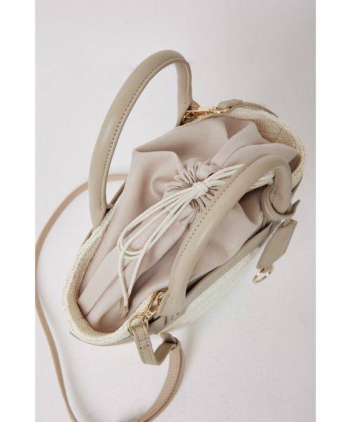 Her lip to（ハーリップトゥー）の「Palma Mini Tote Bag（かごバッグ