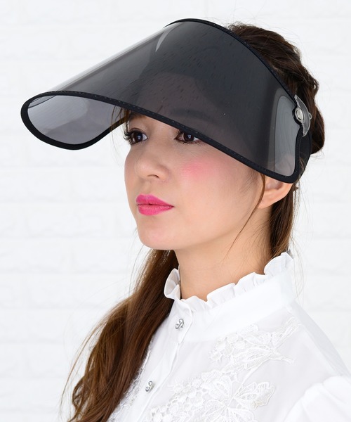 セール】ずれない超ワイドレインサンバイザー（サンバイザー）｜Lace