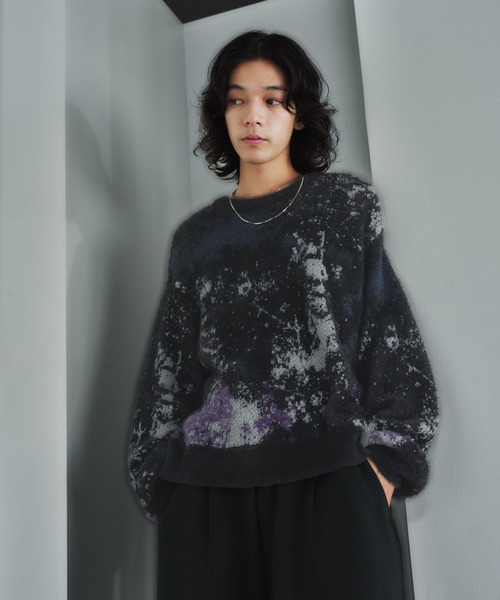 HARE（ハレ）の「ラメアブストラクトニットプルオーバー(HARE)（ニット