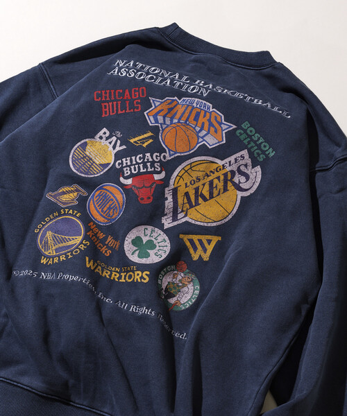 セール】NBA 別注ランダムチーム バックロゴ クルーネックスウェット