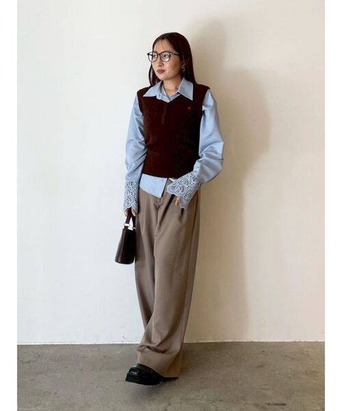 LAGUNAMOON（ラグナムーン）の「レースカフスシャツ（シャツ/ブラウス